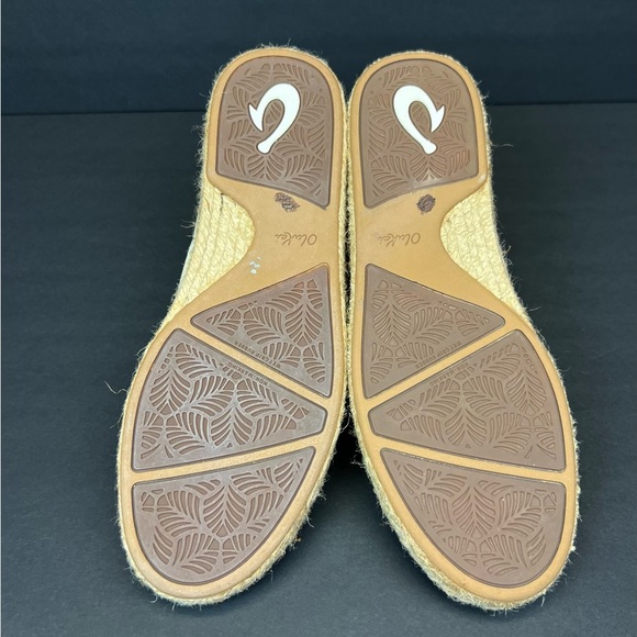 OluKai Kaula Pa'a Kapa Slip on Espadrille Loafer US Size 8.5 Euro 38.5 - Picture 6 of 10